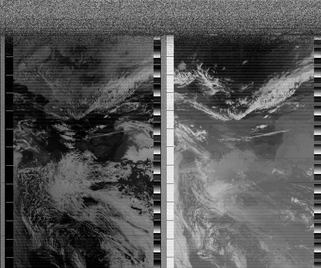 NOAA18 flying over Europe (southbound) on the 19th of September, 2013